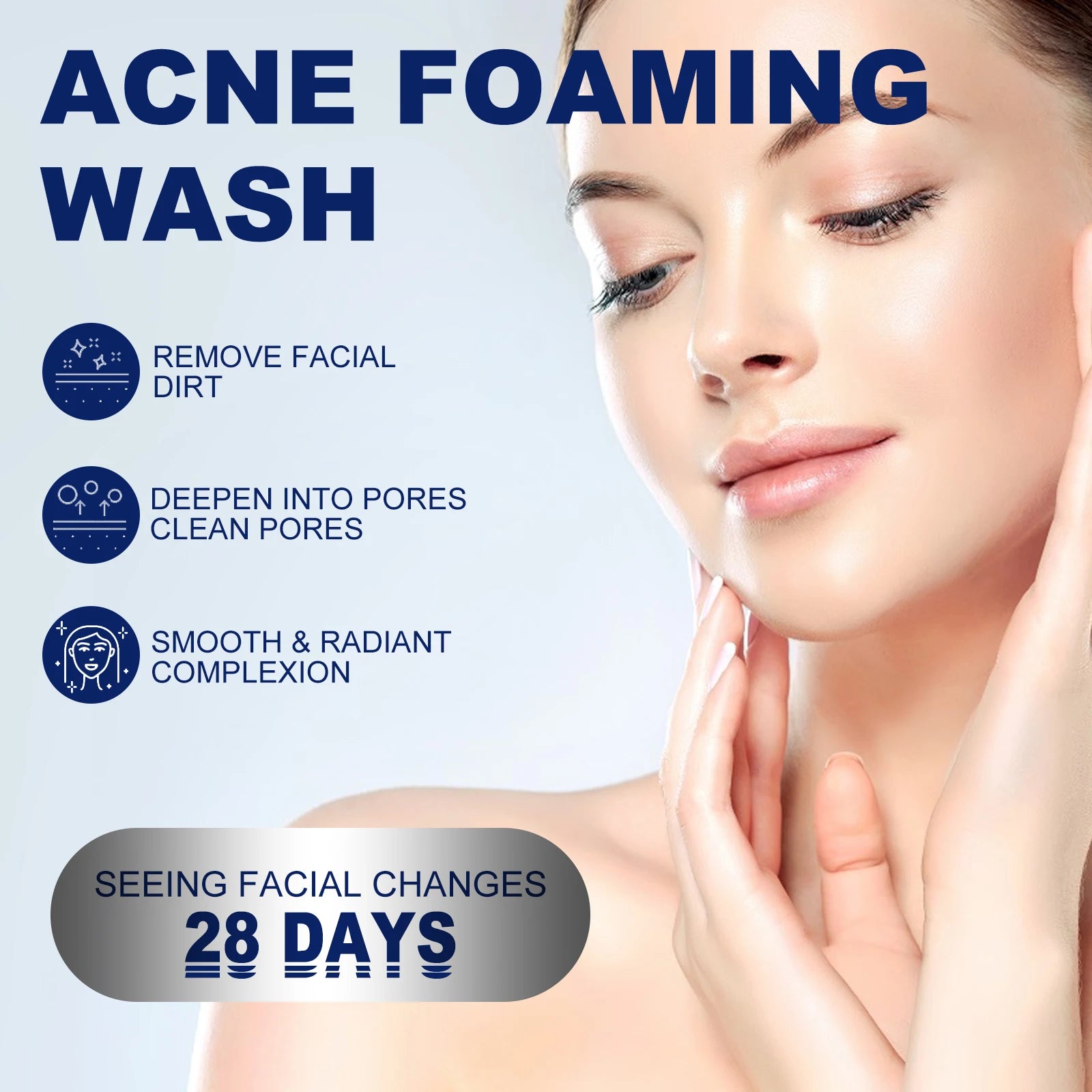 Hoygi Acne Foaming Wash – 10% Tea Tree Oil Deep Pore Cleanser