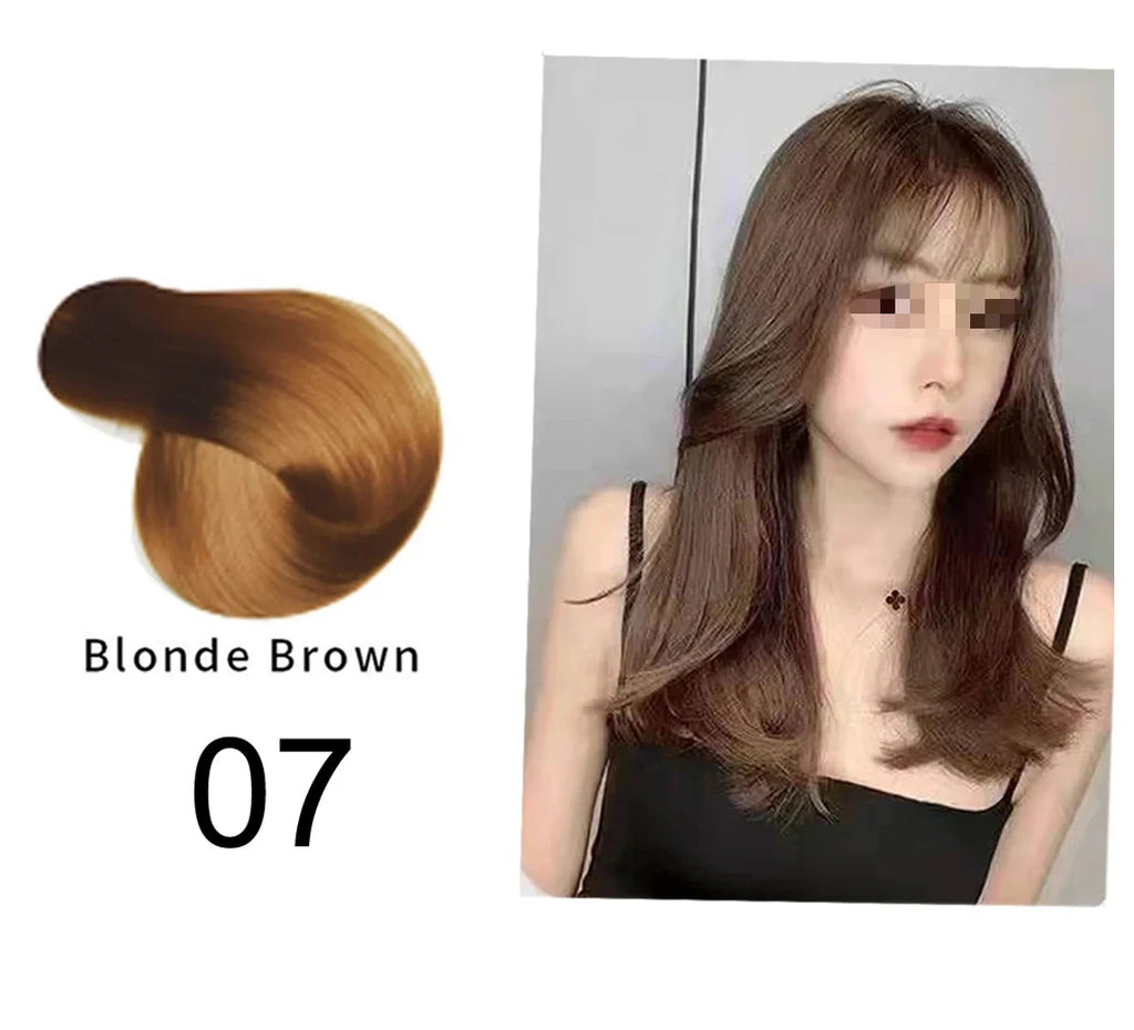 MOKERU Professional 500ml Argan Oil Color Shampoo – Natural Plant-Based Permanent Hair Dye