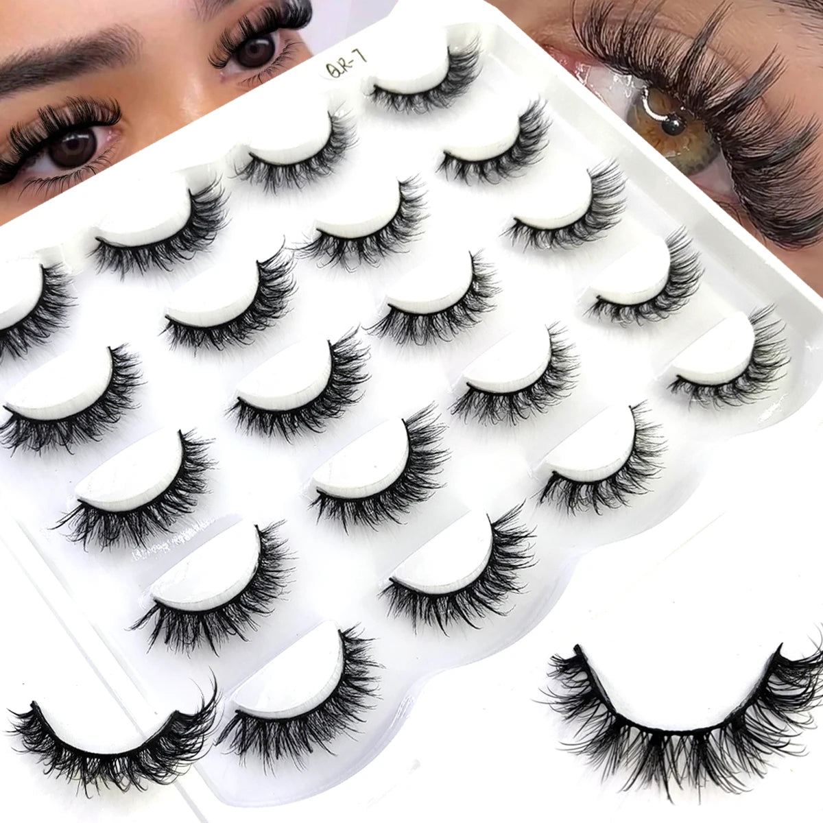 Premium 5D Mink Lashes - Wispy, Dramatic Volume Eyelashes (Bulk 10-Pair Pack)