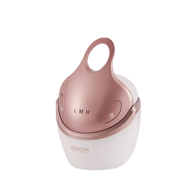OKACHI GLIYA 5-in-1 EMS RF Facial Massager – Anti-Aging LED Light Photon Therapy & Microcurrent Skin Tightening Device