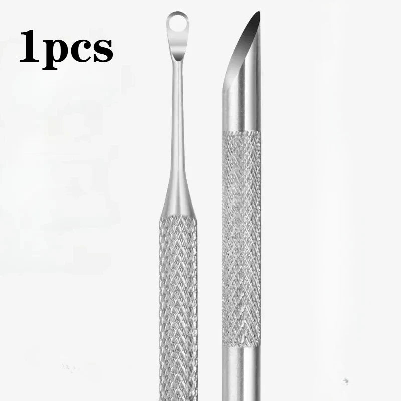 Professional Russian Preprocessing Cuticle Pusher & Steel Shovel Tool