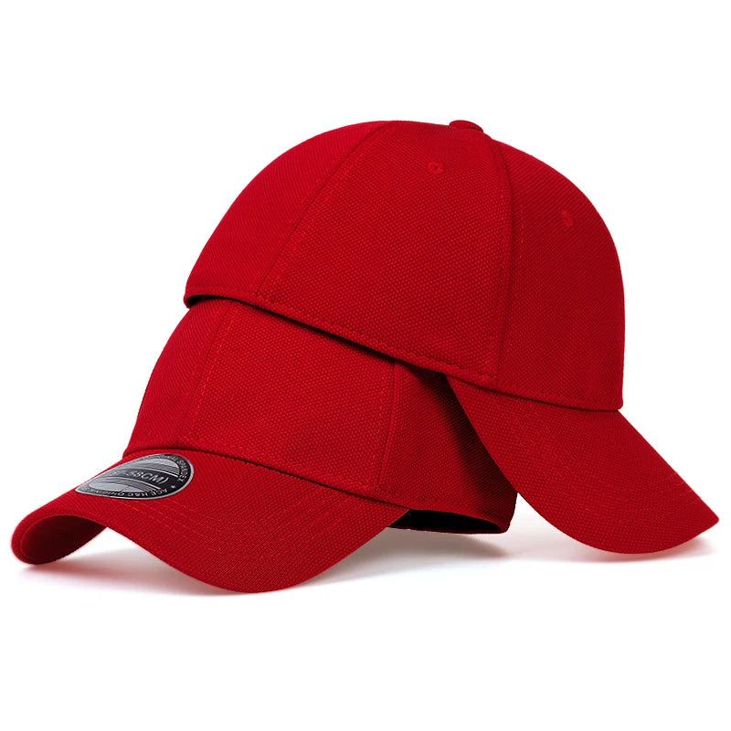 Minimalist Solid Fitted Baseball Cap – Stretch Fit Closed Back Hat