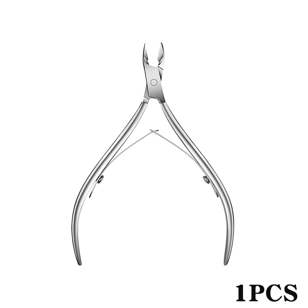 Professional Stainless Steel Cuticle Nipper & Pusher Set