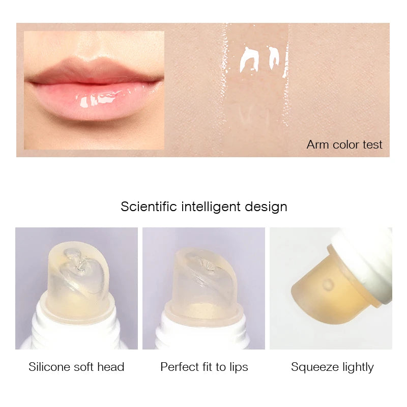 Karité SOS Lip Plump Active Serum | 5x Hyaluronic Acid & Argan Oil Volumizing Lip Gloss