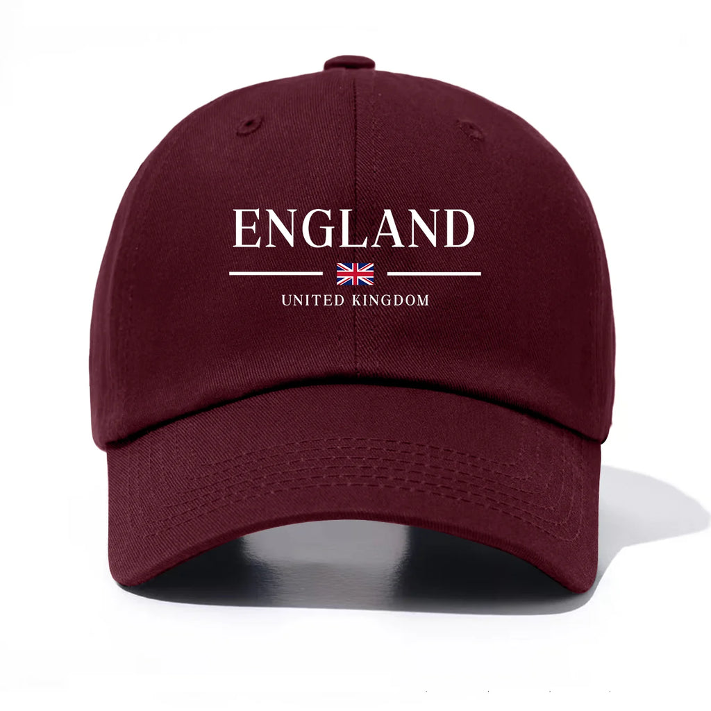 England United Kingdom Embroidered Cotton Baseball Cap – Unisex British Flag Dad Hat