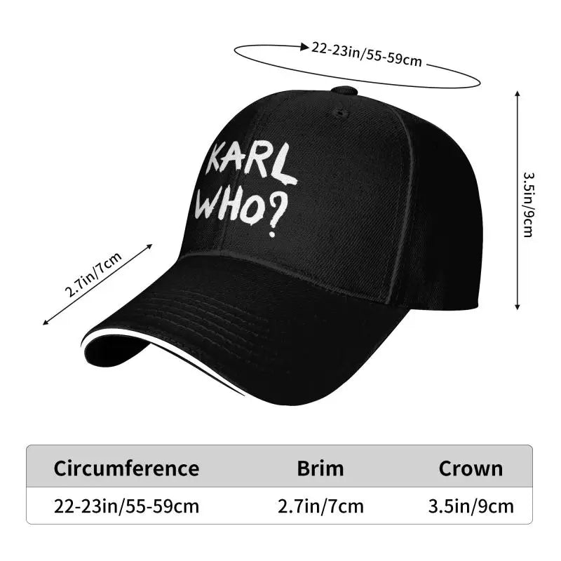 "Karl Who?" Classic Unstructured Adjustable Baseball Cap