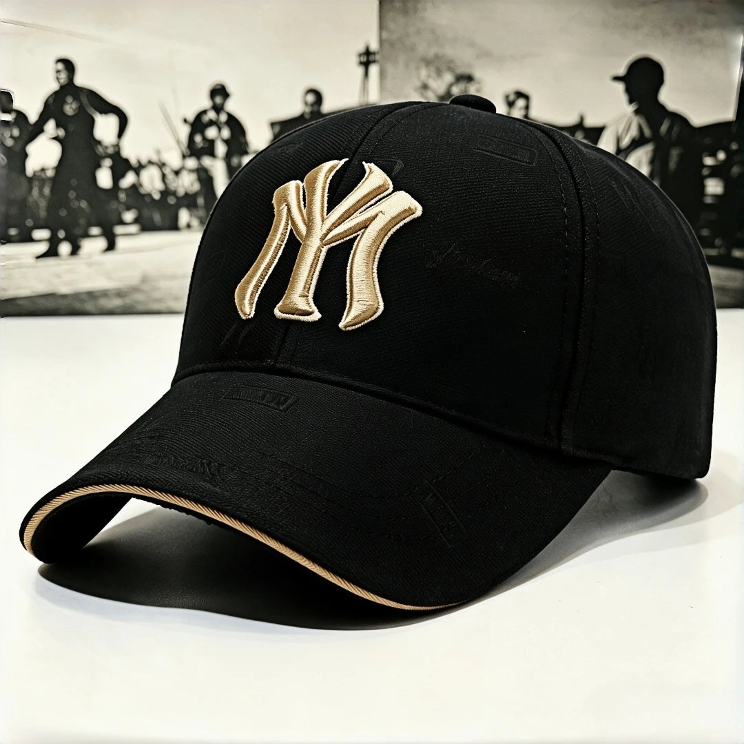 Urban Graffiti NY Baseball Cap – 3D Gold Embroidered Streetwear Dad Hat