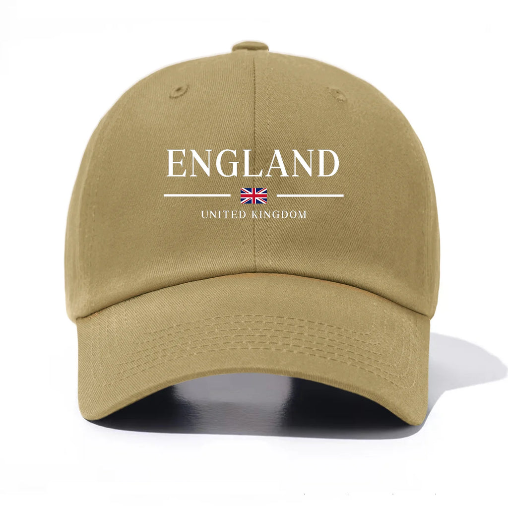 England United Kingdom Embroidered Cotton Baseball Cap – Unisex British Flag Dad Hat