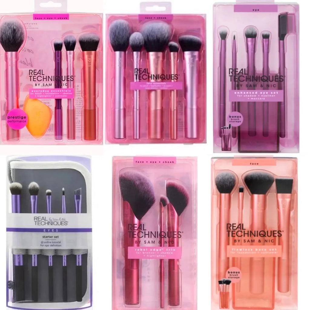 Real Techniques Professional Makeup Brush Sets & Individual Cosmetic Tools