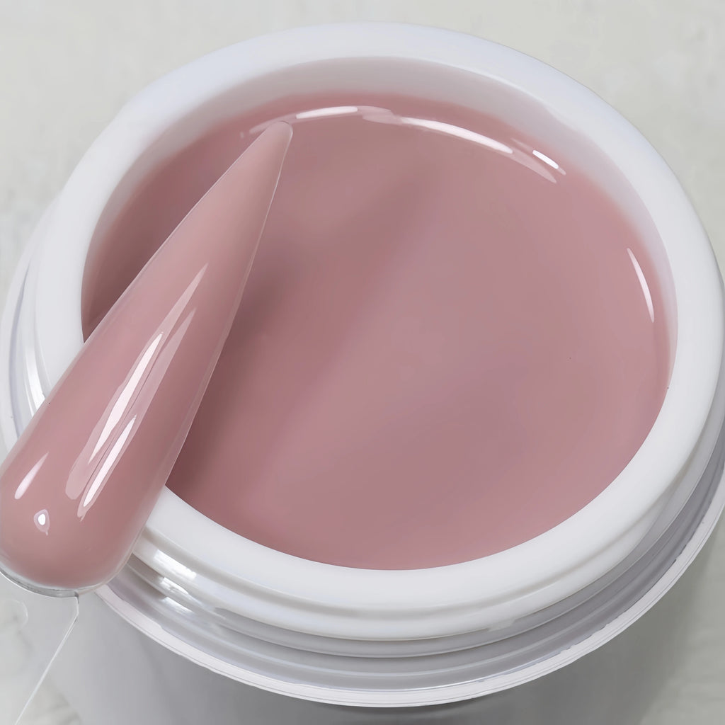TPO-Free Opaque Builder Gel in a Jar – Liquid UV/LED Self-Leveling Nail Extension Gel
