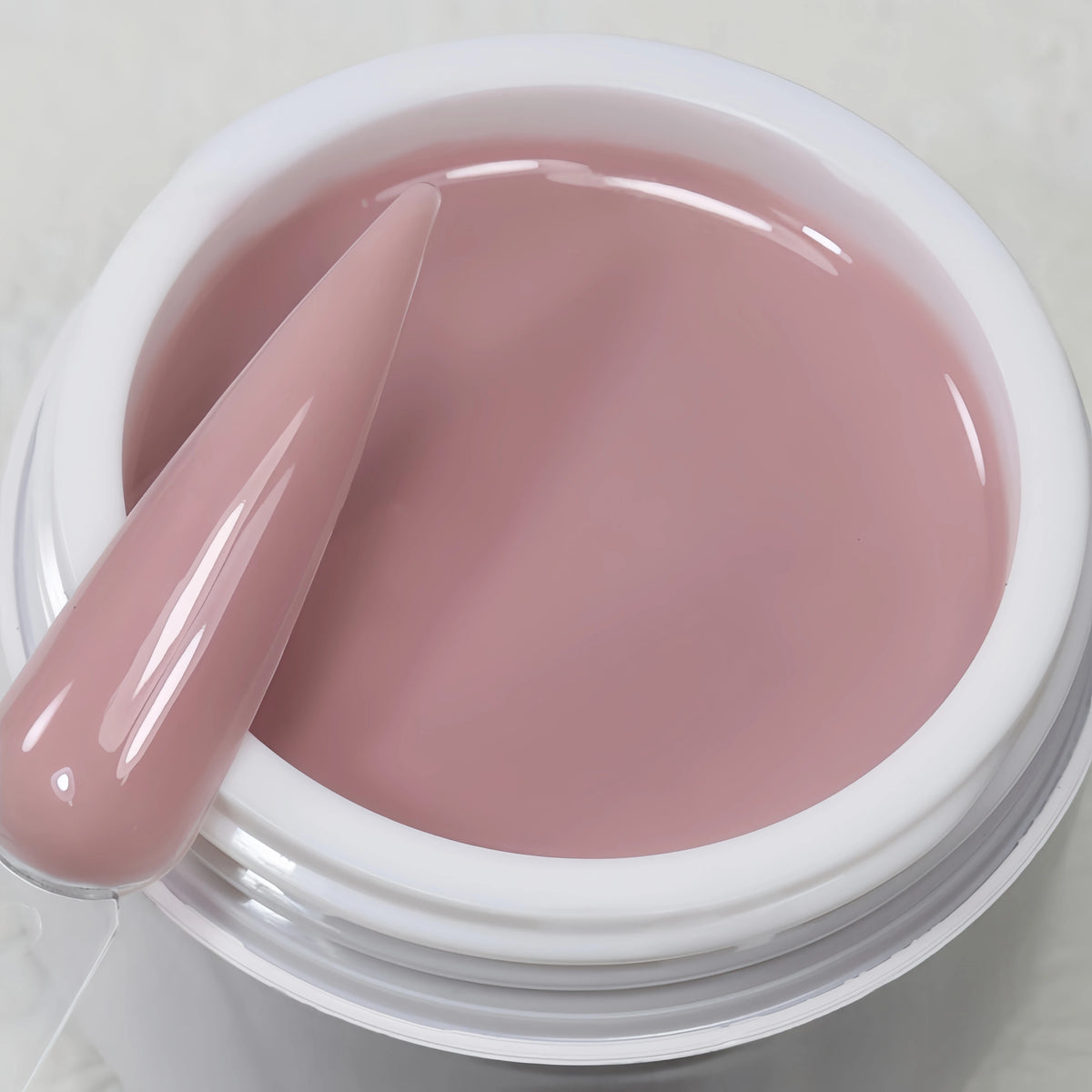 TPO-Free Opaque Builder Gel in a Jar – Liquid UV/LED Self-Leveling Nail Extension Gel