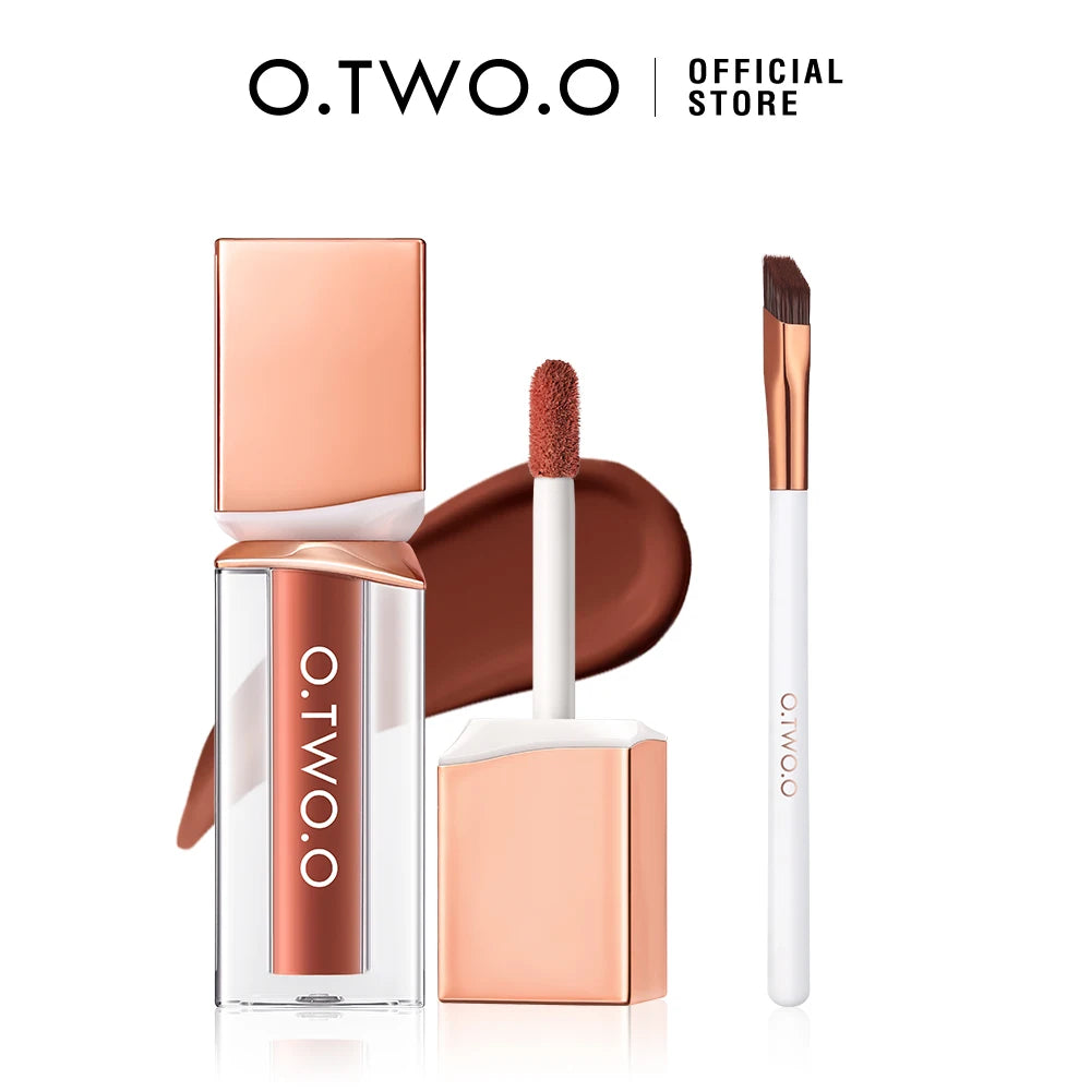 O.TWO.O Velvet Matte Liquid Lipstick with Precision Lip Brush | Long-Lasting & Waterproof Lip Tint