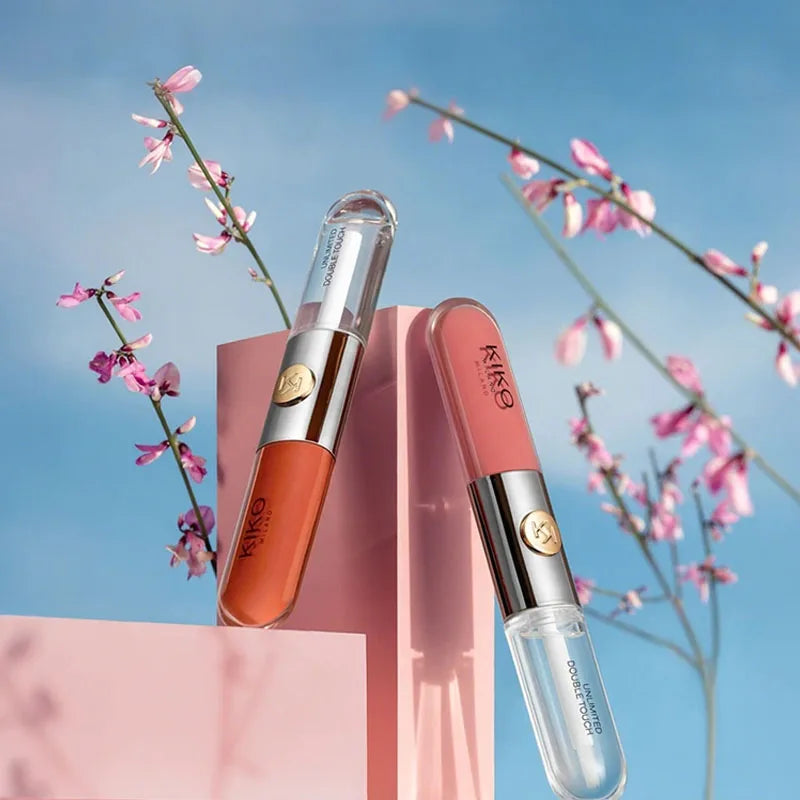 Kiko Milano Unlimited Double Touch Liquid Lipstick – 12-Hour Long-Wear Dual-Ended Lip Gloss Set