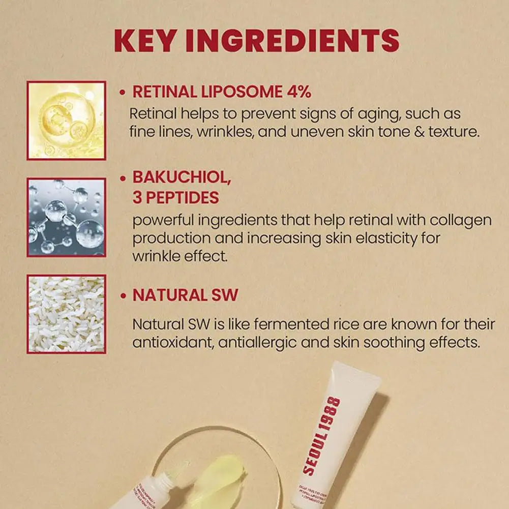 SEOUL 1988 Retinal Liposome 4% + Fermented Bean Eye Cream