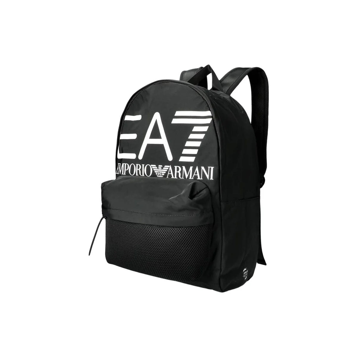 EA7 Emporio Armani Unisex Sport Backpack – Black & White Logo Laptop Daypack