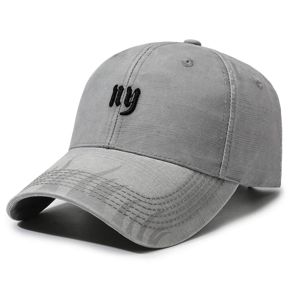 Vintage Washed Cotton Baseball Cap – Unisex Distressed Embroidered Streetwear Dad Hat