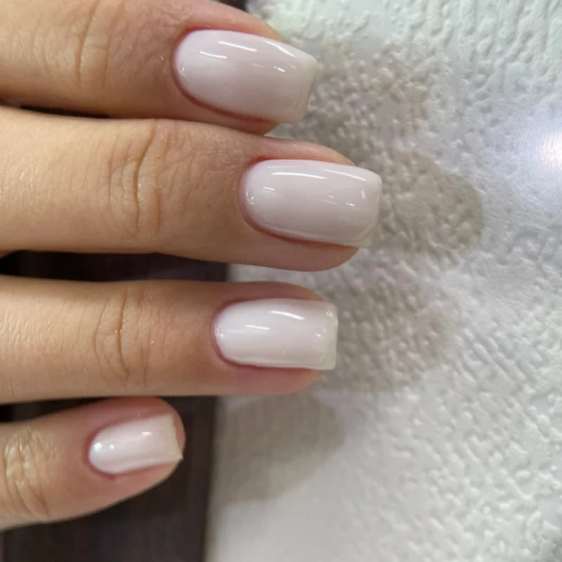 Premium Milky White & Nude Builder Extension Gel – Self-Leveling UV/LED Hard Gel