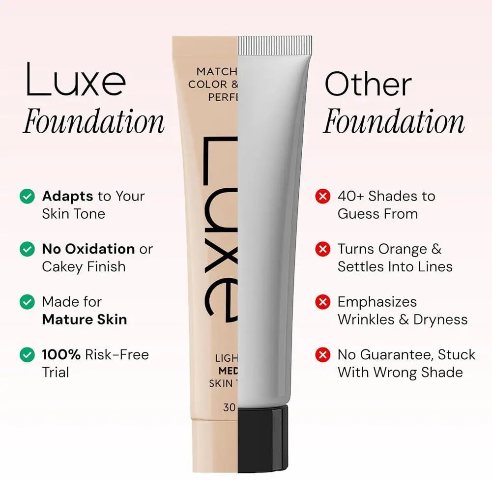 Luxe™ Color-Changing Flawless Foundation – Smart Shade-Adapting Anti-Aging Formula (SPF 15)