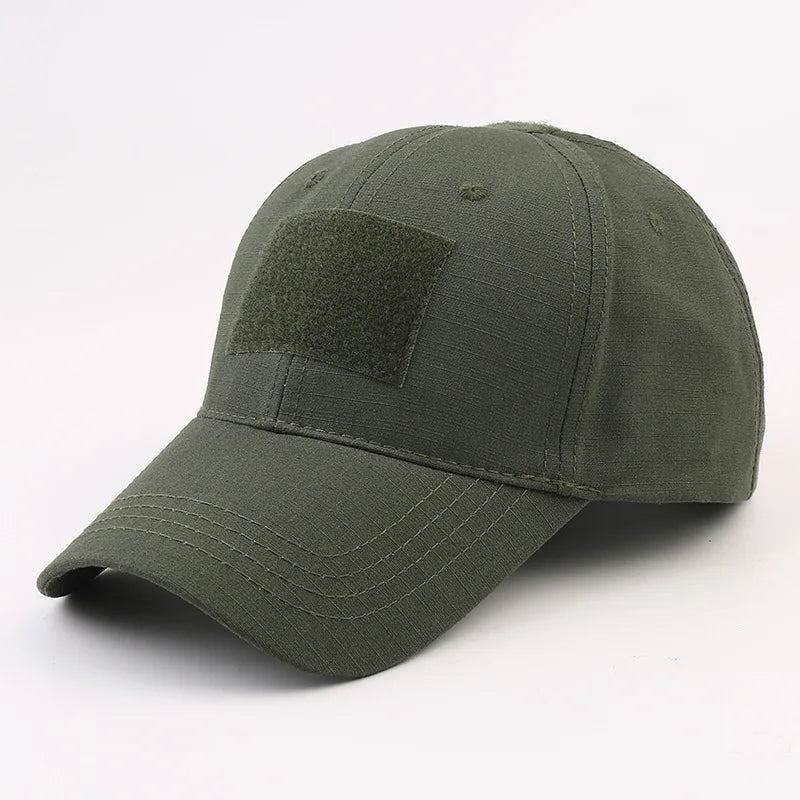 Tactical Operator Baseball Cap – Ripstop Camo Hat with Hook & Loop Patch