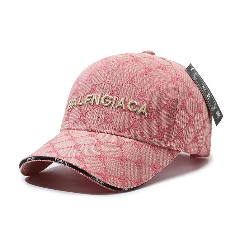 Urban Streetwear Embroidered Baseball Cap – Monogram Jacquard Curved Brim Hat
