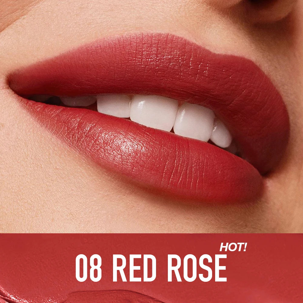 O.TWO.O Iconic Color Satin Lipstick | Long-Lasting Hydrating Tinted Lip Balm & Moisture Lipcare