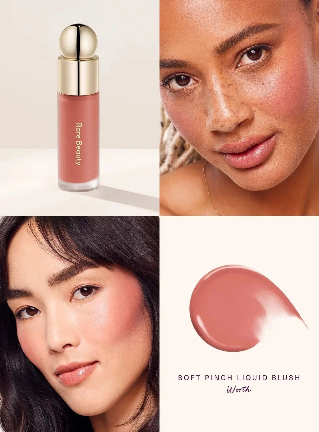 Rare Beauty Blush Collection – Soft Pinch Liquid, Luminous Powder & Stay Vulnerable Melting Cream Blush