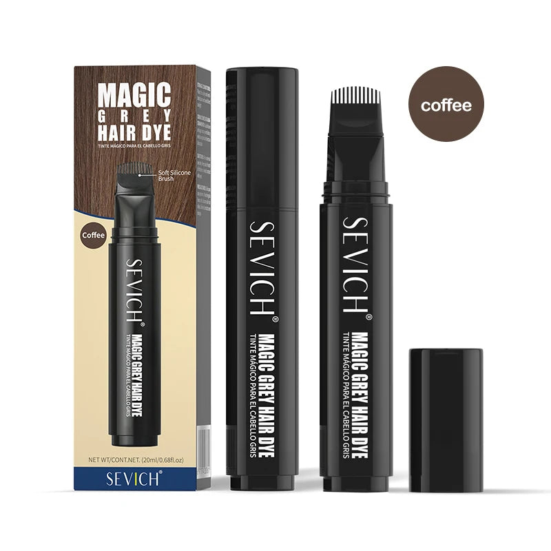 SEVICH Magic Grey Hair Dye Pen (20ml) – Instant Root Touch-Up Brush & Gray Coverage