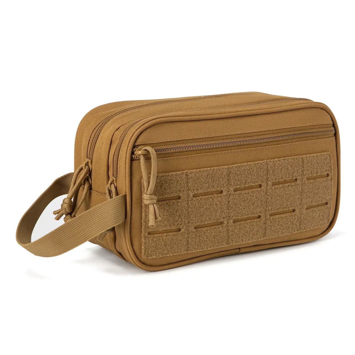 Tactical Travel Toiletry Bag – Water-Resistant MOLLE Dop Kit with Wet & Dry Separation