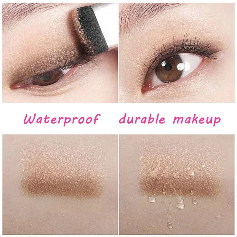 Lazy 2-Tone Gradated Eyeshadow Palette with Quick Brush | 1-Step Natural Gradient Shimmer