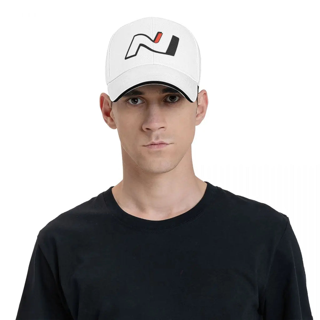 Performance Motorsport Letter N Baseball Cap – Contrast Trim Racing Hat