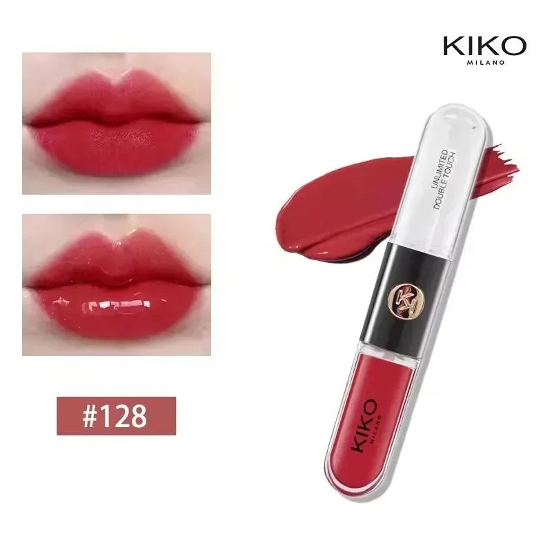 Kiko Milano Unlimited Double Touch Liquid Lipstick – 12-Hour Long-Wear Dual-Ended Lip Gloss Set