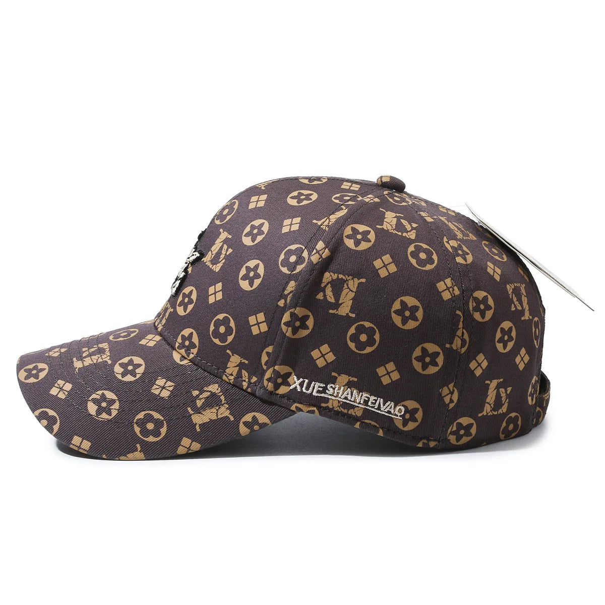 Monogram Print Luxury Baseball Cap – Unisex Fashion Sun Hat