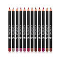 SHCOETY 12-Piece Matte Lip Liner Pencil Set – Creamy, Long-Lasting Waterproof Lip Defining Kit