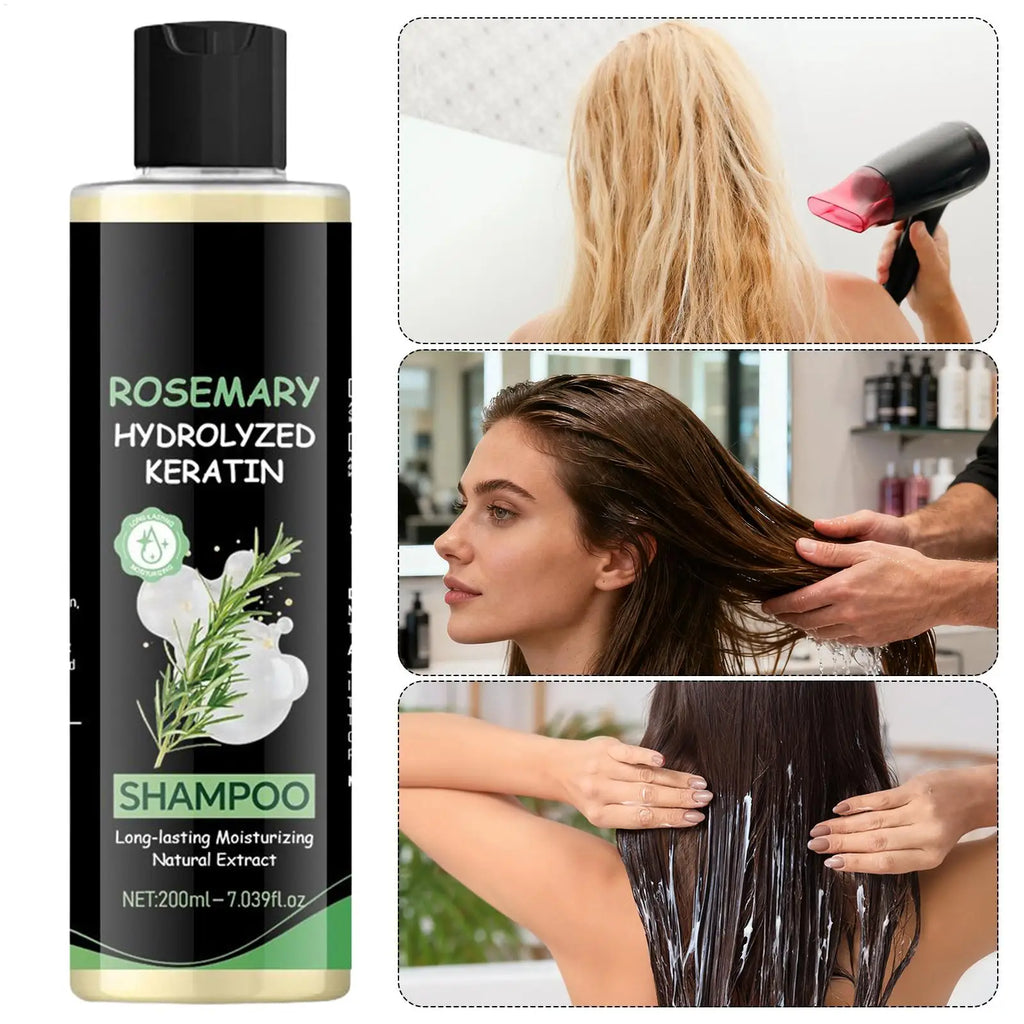 Rosemary Hydrolyzed Keratin Hair Growth & Repair Shampoo (200ml / 7.03 fl. oz)