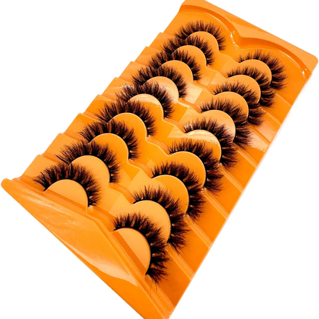 Premium 5D Mink Lashes - Wispy, Dramatic Volume Eyelashes (Bulk 10-Pair Pack)