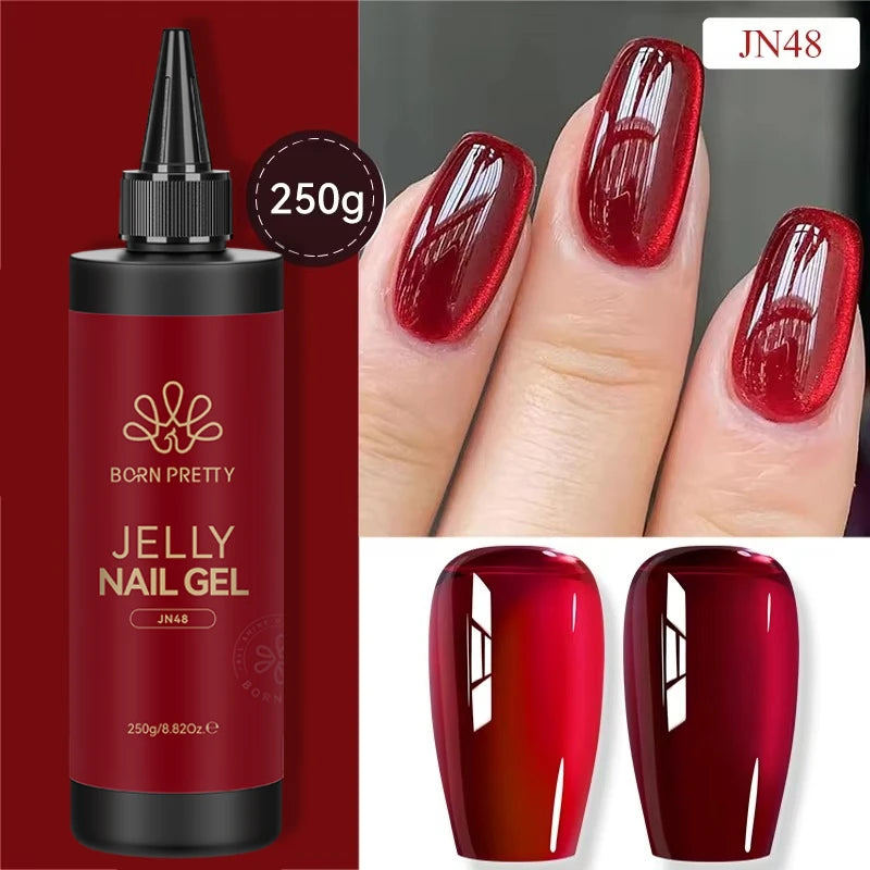 BORN PRETTY 250g Rubber Base Gel Refill – 2-in-1 Builder & Color Base Coat