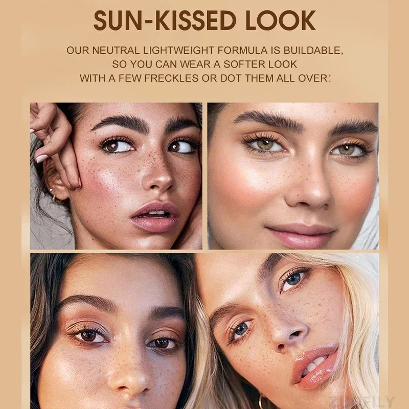 HANDAIYAN 4pc Natural Freckle Pen Set – Long-Lasting Waterproof Sun-Kissed Makeup Pens