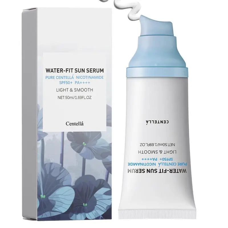 Centella Water-Fit Sun Serum SPF50+ PA++++ (50ml) – Lightweight Nicotinamide Hydrating Sunscreen with Zero White Cast