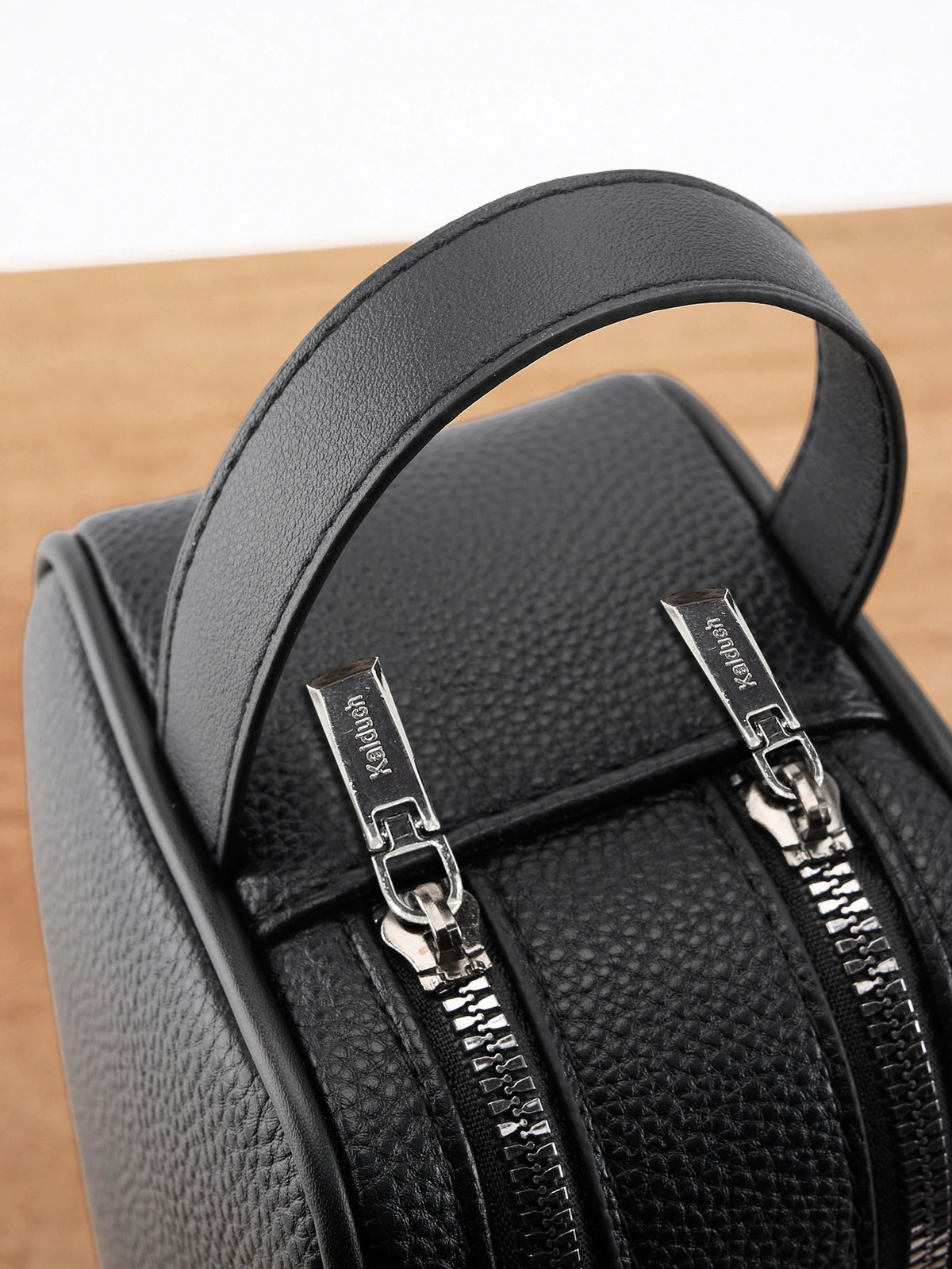 Kaiduch Premium Dual-Zip Leather Toiletry & Clutch Bag