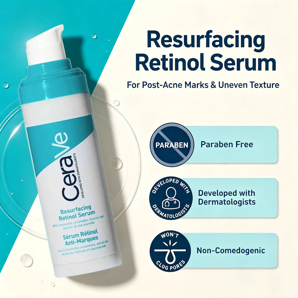 CeraVe Resurfacing Retinol Serum with Niacinamide & Ceramides