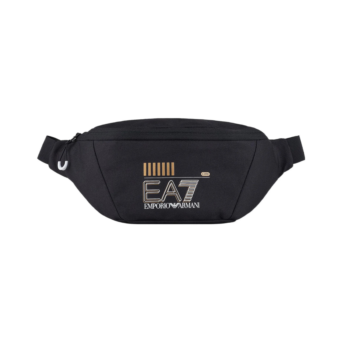 EA7 Emporio Armani Core Graphic Bum Bag – Sporty Crossbody Waist Pack & Fanny Pack in Black