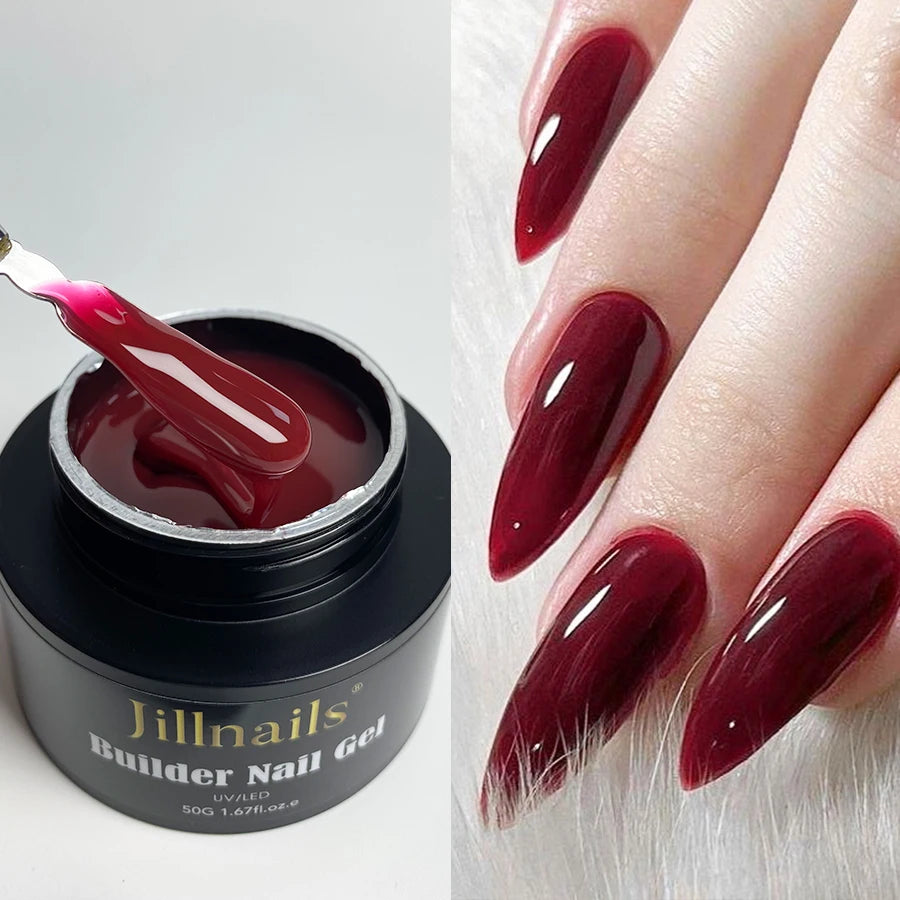Professional Builder Nail Gel – Self-Leveling UV/LED Hard Extension & Sculpting Gel (50g)
