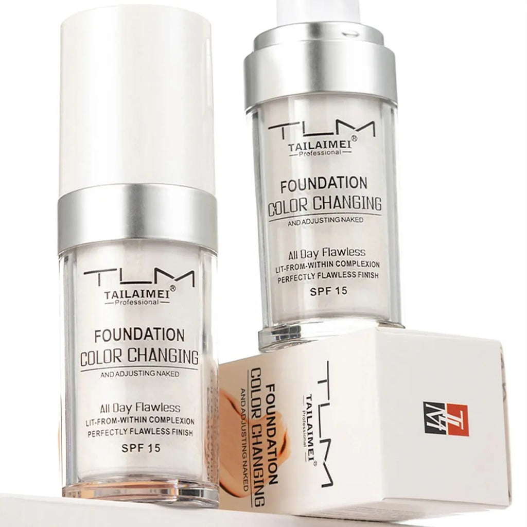 Color Changing Foundation – Flawless Shade Adjusting Naked Liquid Makeup (SPF 15)