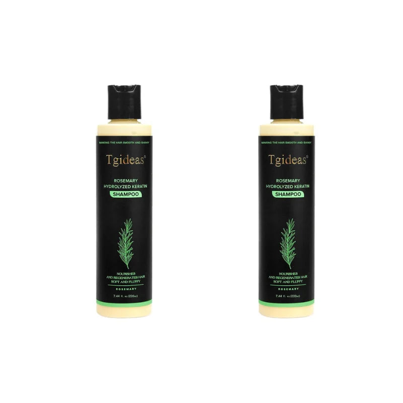 Tgideas Rosemary Hydrolyzed Keratin Shampoo – Smooth, Shiny & Volumizing (7.44 fl. oz. / 220ml)