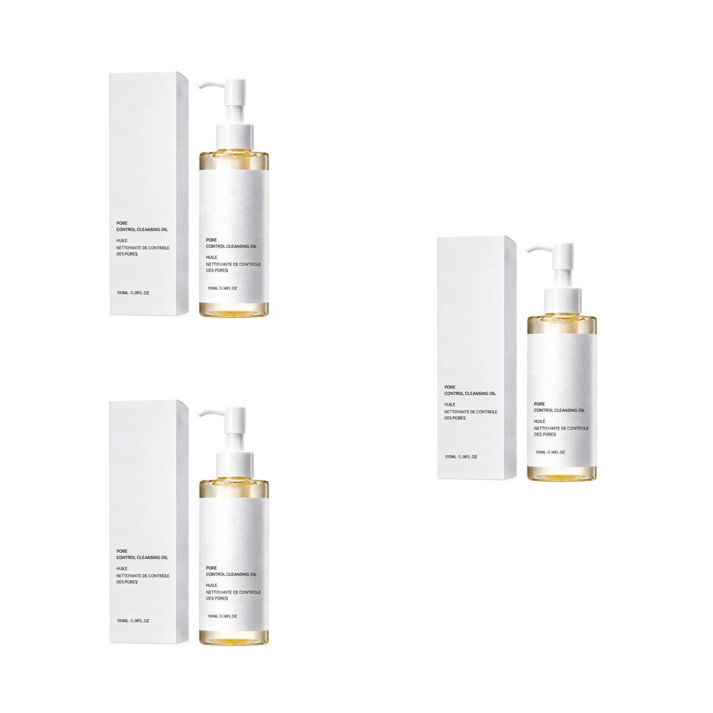 Fine Pore Control Cleansing Oil (100ml / 3.38 fl. oz) – Gentle Deep Pore Cleanser & Makeup Remover
