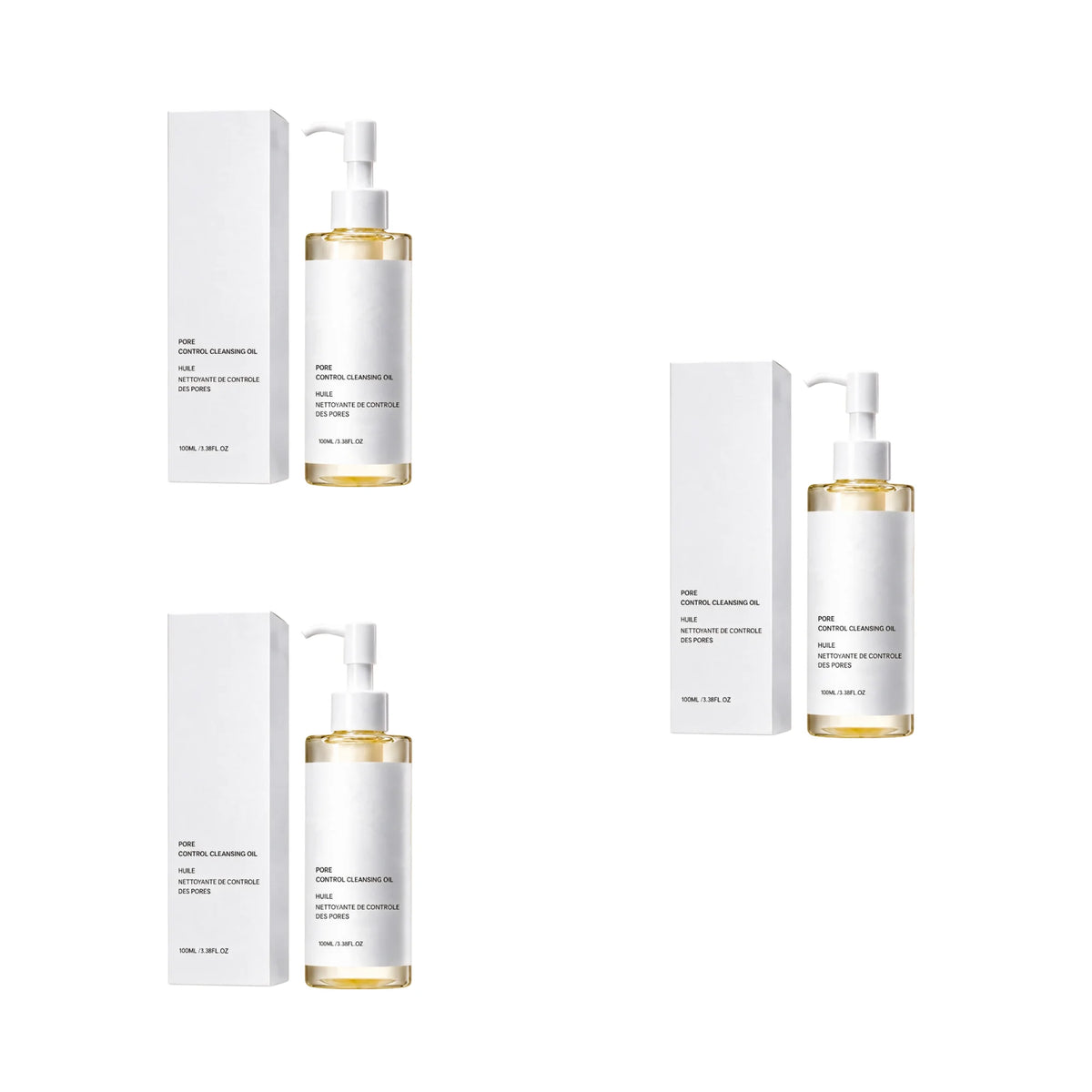 Fine Pore Control Cleansing Oil (100ml / 3.38 fl. oz) – Gentle Deep Pore Cleanser & Makeup Remover