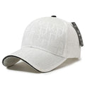 Luxury Jacquard Monogram Baseball Cap – Unisex Adjustable Designer Streetwear Hat