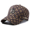 Monogram Print Luxury Baseball Cap – Unisex Fashion Sun Hat
