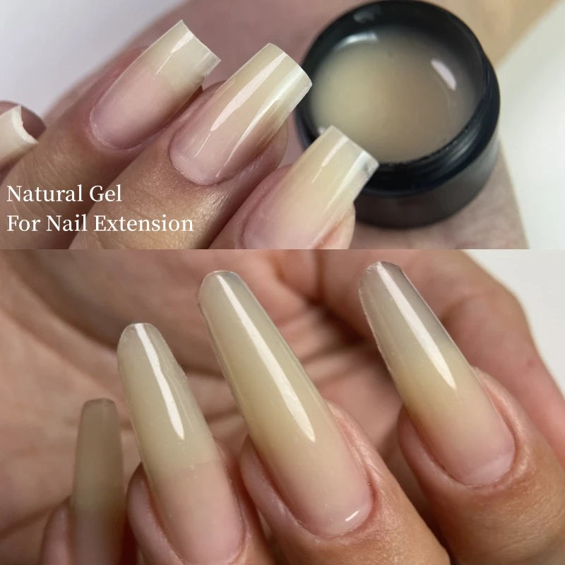 MSHARE Self-Leveling Builder Gel in a Jar – Medium Density Extension Gel for Nail Strengthening