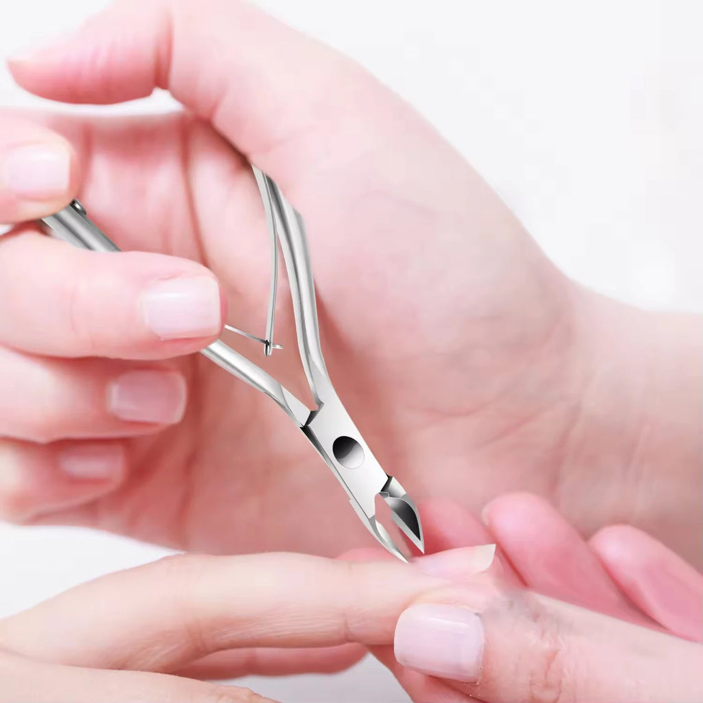 Professional Stainless Steel Cuticle Nipper & Pusher Set